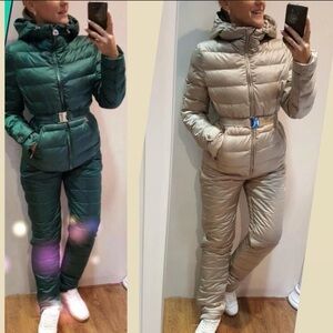 Winter two-piece suit on a sintepon.